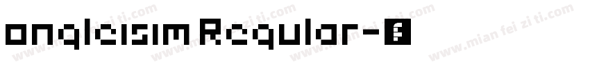 ongleisim Regular字体转换